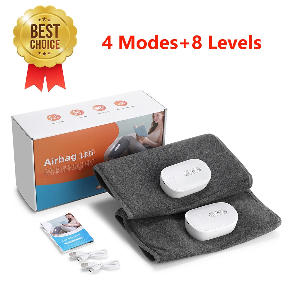 Wireless Air Pressure Calf Massager Electric Leg Compression Wrap