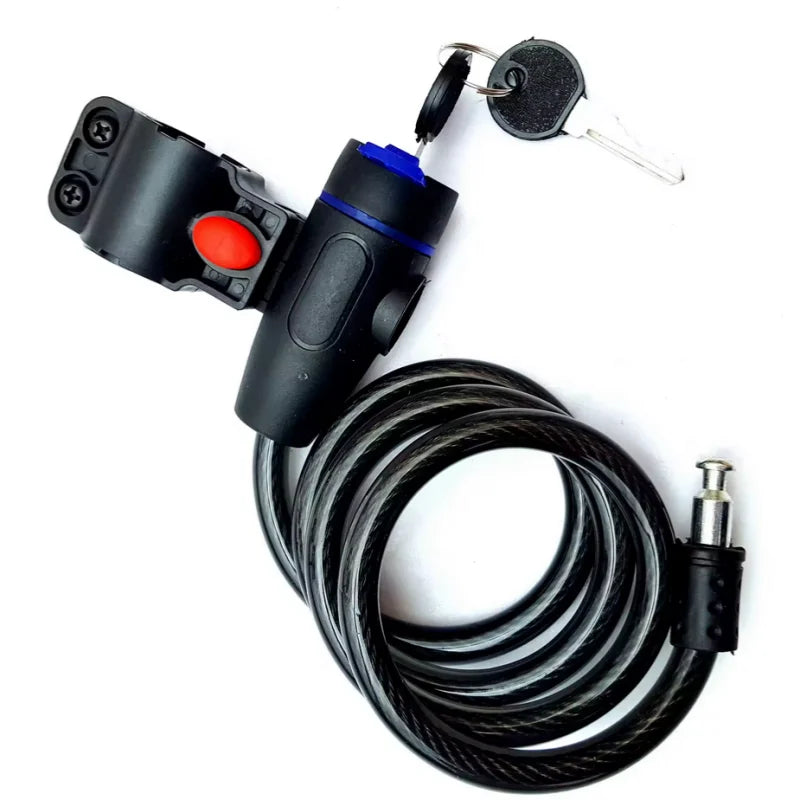 Anti Theft Bike Cable Lock 90cm Security Chain for Motorcycle and Scooter