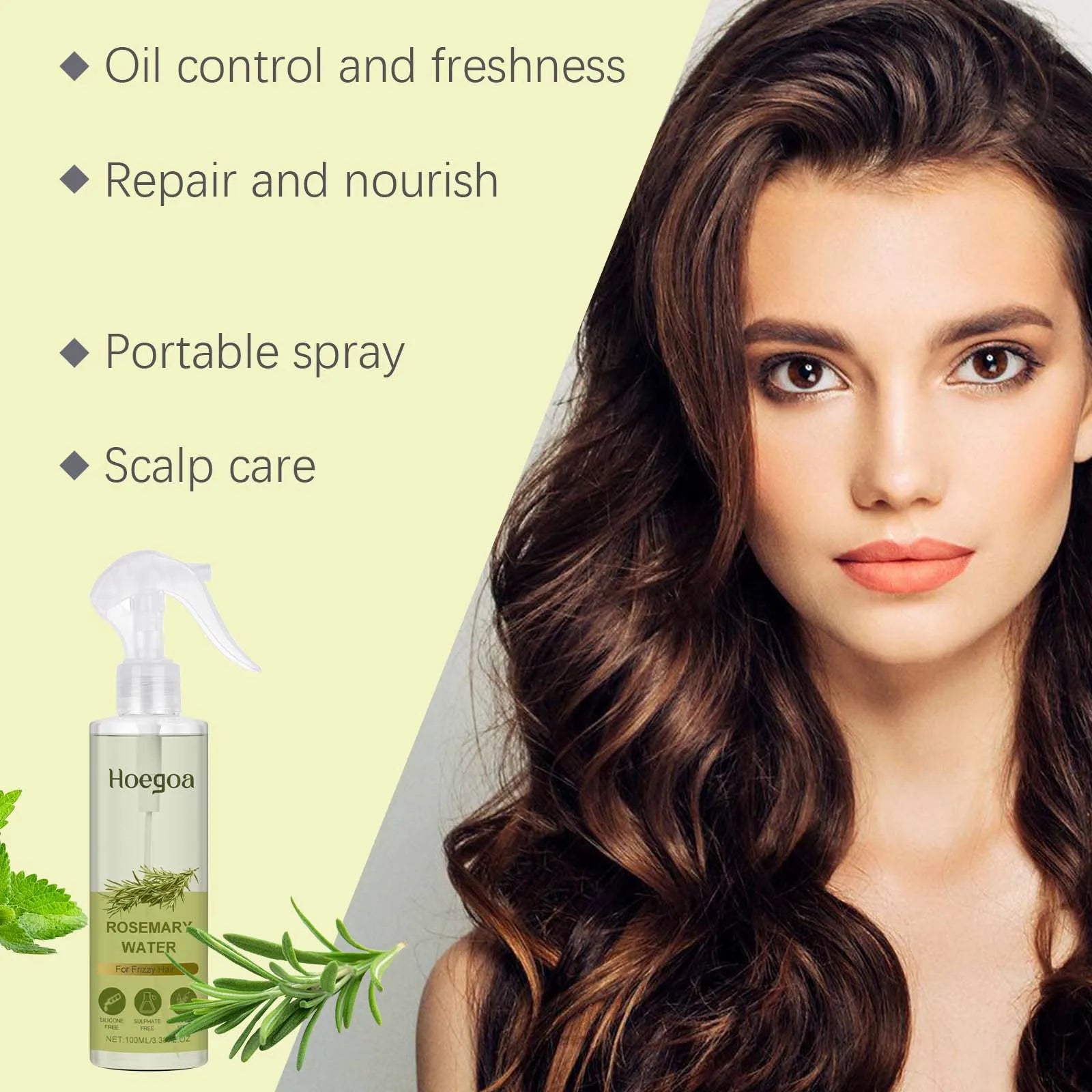 Rosemary Hair Spray for Oil Control & Frizz Repair - 11