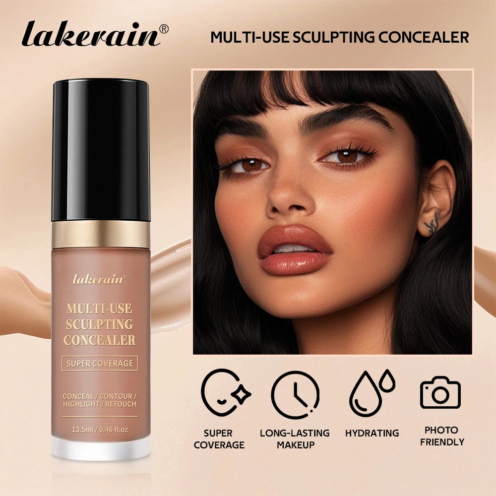 Lakerain Waterproof Concealer Matte High Coverage Liquid Foundation - 3