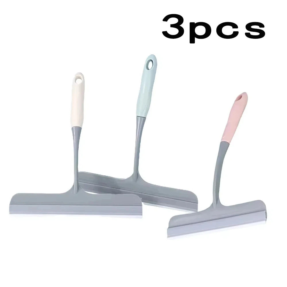 Silicone Squeegee Window Cleaner Multi-Purpose Glass Wiper Scraper Tool - 17