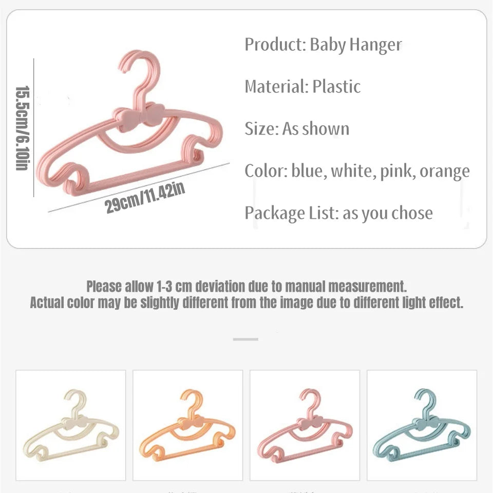 Baby Clothes Hangers Non Slip Kids Clothing Organizer Set - 6