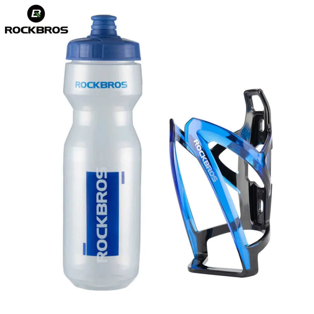ROCKBROS Cycling Water Bottle and Bike Cage Set 750ml Sports Kettle - 26