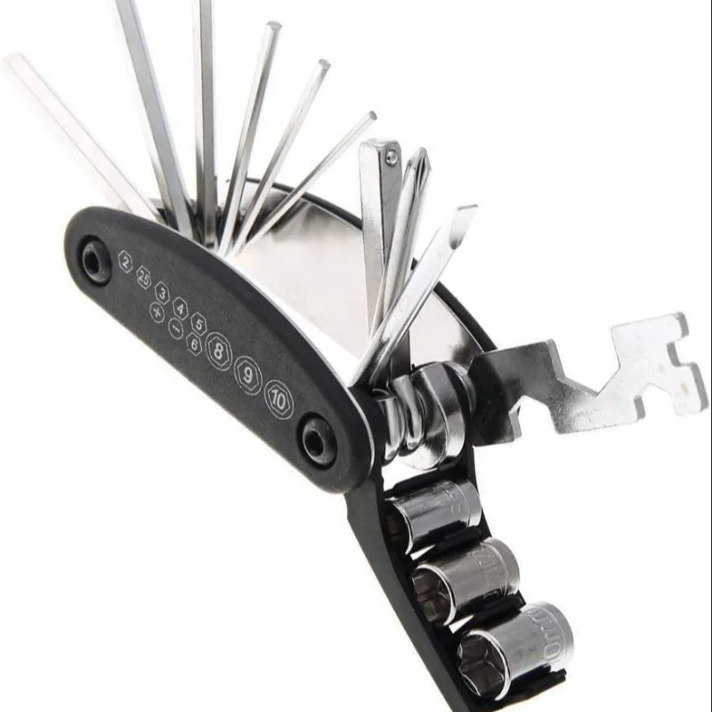 16-in-1 Bike Multitool Portable Cycling Repair Kit for Mountain Road Bikes - 10