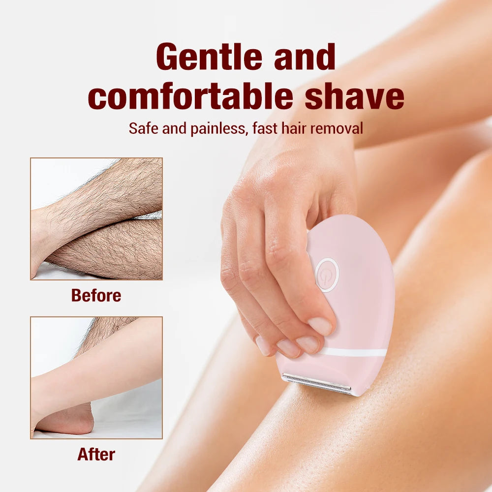 Womens Electric Mini Shaver Painless Hair Removal Razor - 9