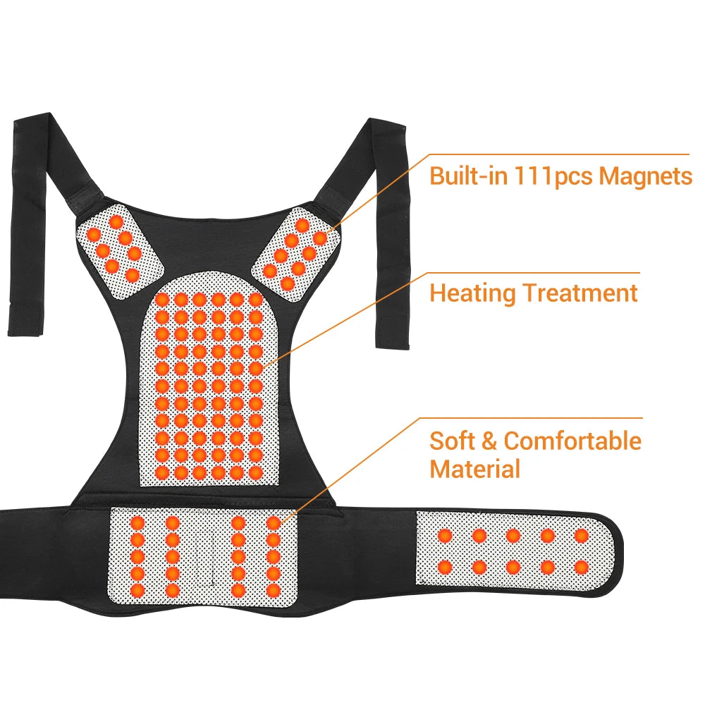 Tourmaline Magnetic Self Heating Back Waist Vest Brace