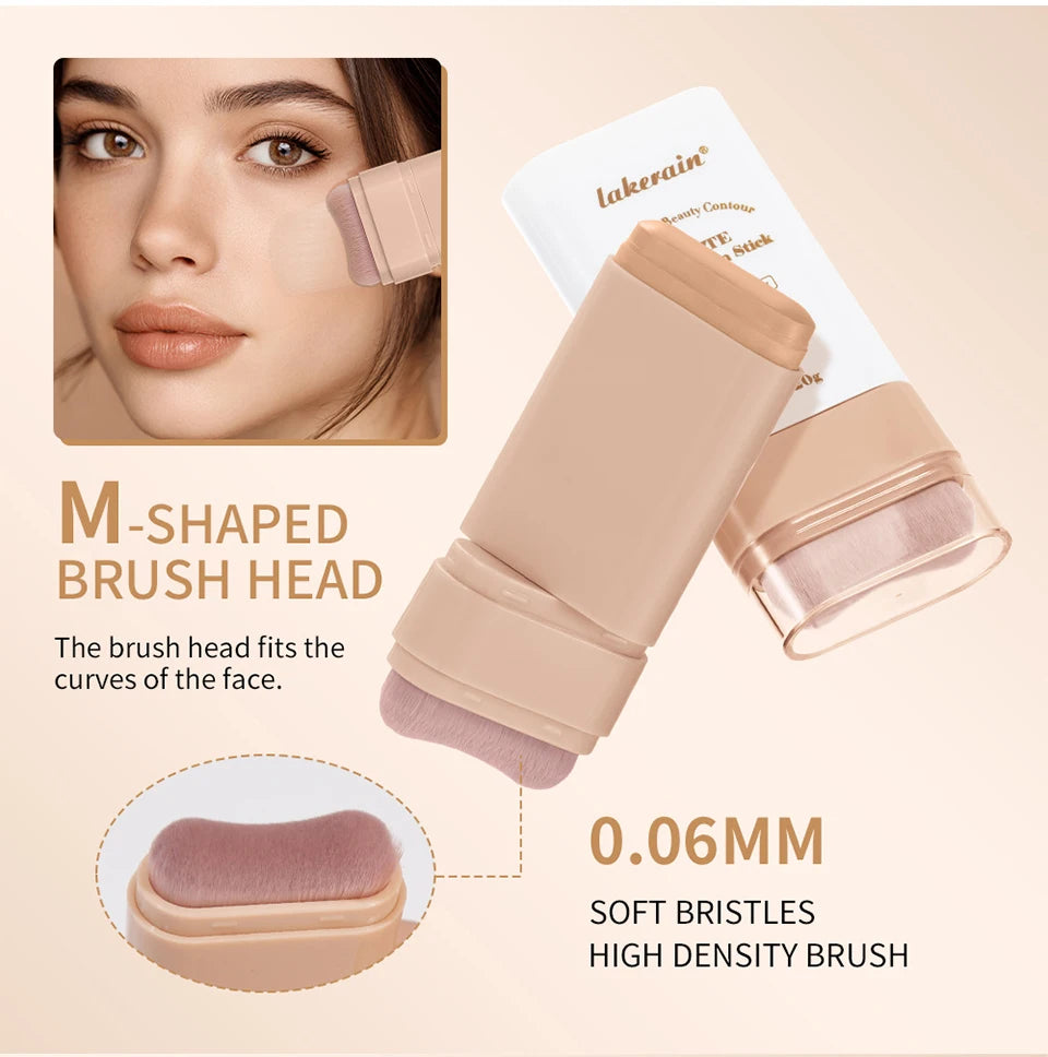 Matte Foundation Stick With Brush Concealer Makeup - 12