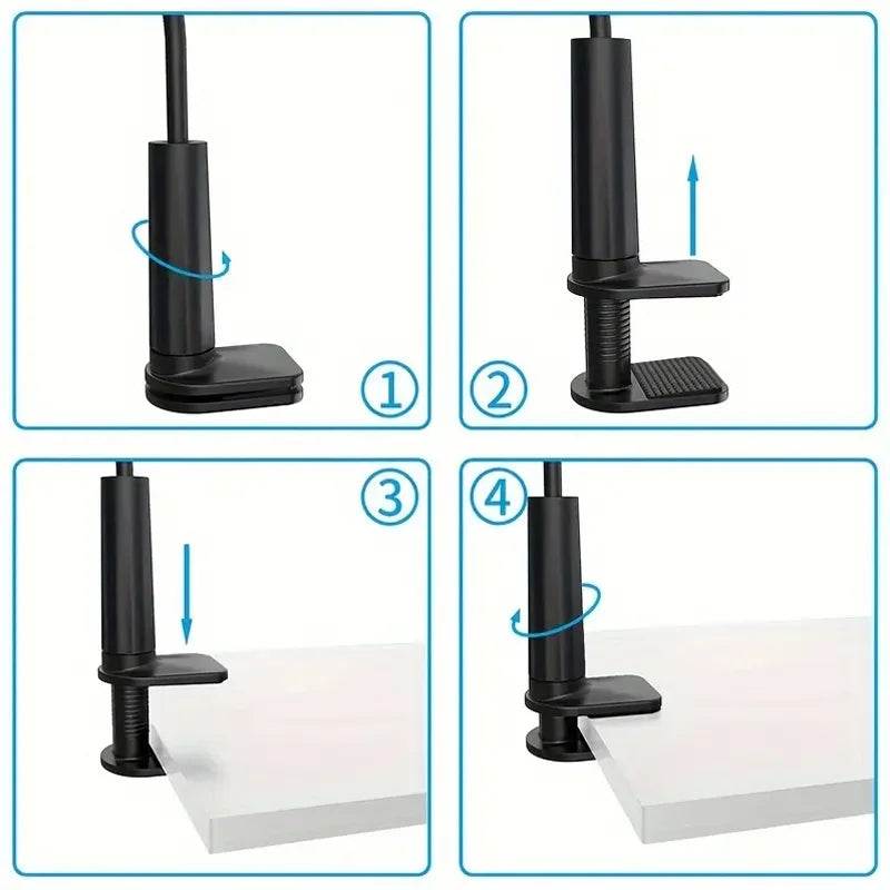 360 Degree Flexible Lazy Bracket Tablet and Phone Bedside Holder Stand - 5