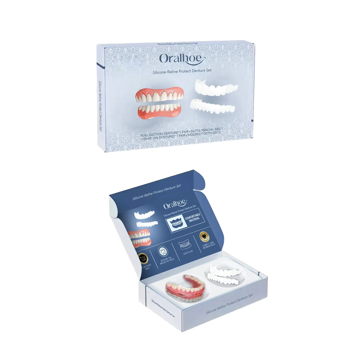 Adjustable Silicone False Teeth Kit Natural Smile Veneers