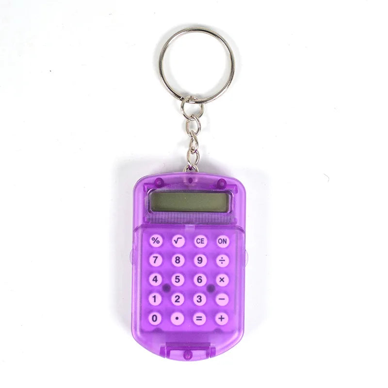 Mini Calculator Keychain Portable 8 Digit Pocket Calculator for Students