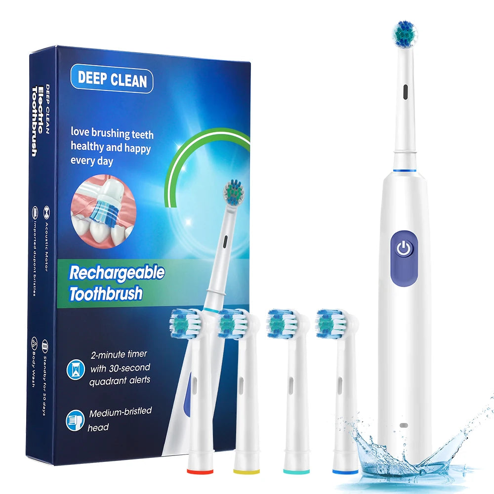 Intelligent Rotating Electric Toothbrush Rechargeable Rotary Toothbrush - 17