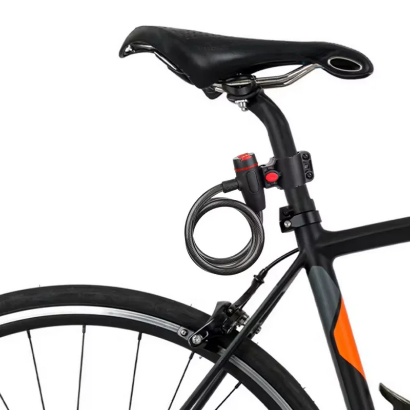 Heavy Duty Bike Steel Cable Lock with Mounting Bracket Anti Theft Security - 8