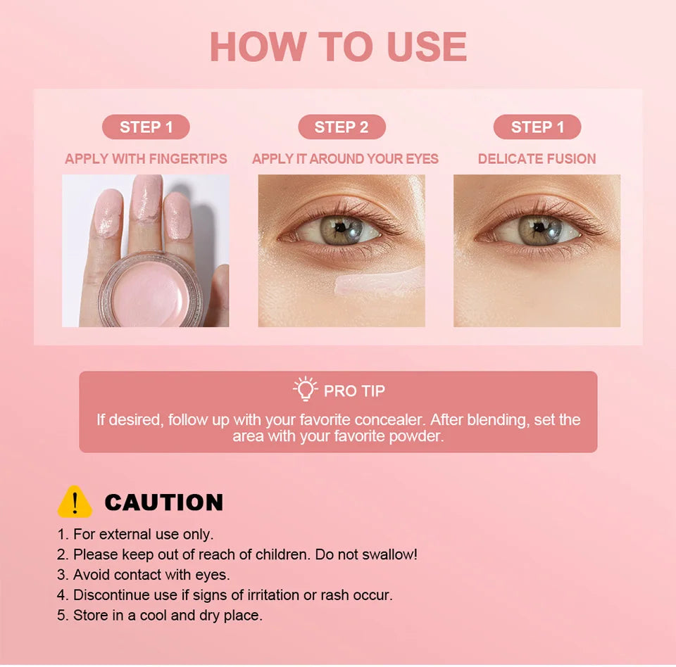 Lakerain Under Eye Brightener Hydrating Concealer Cream