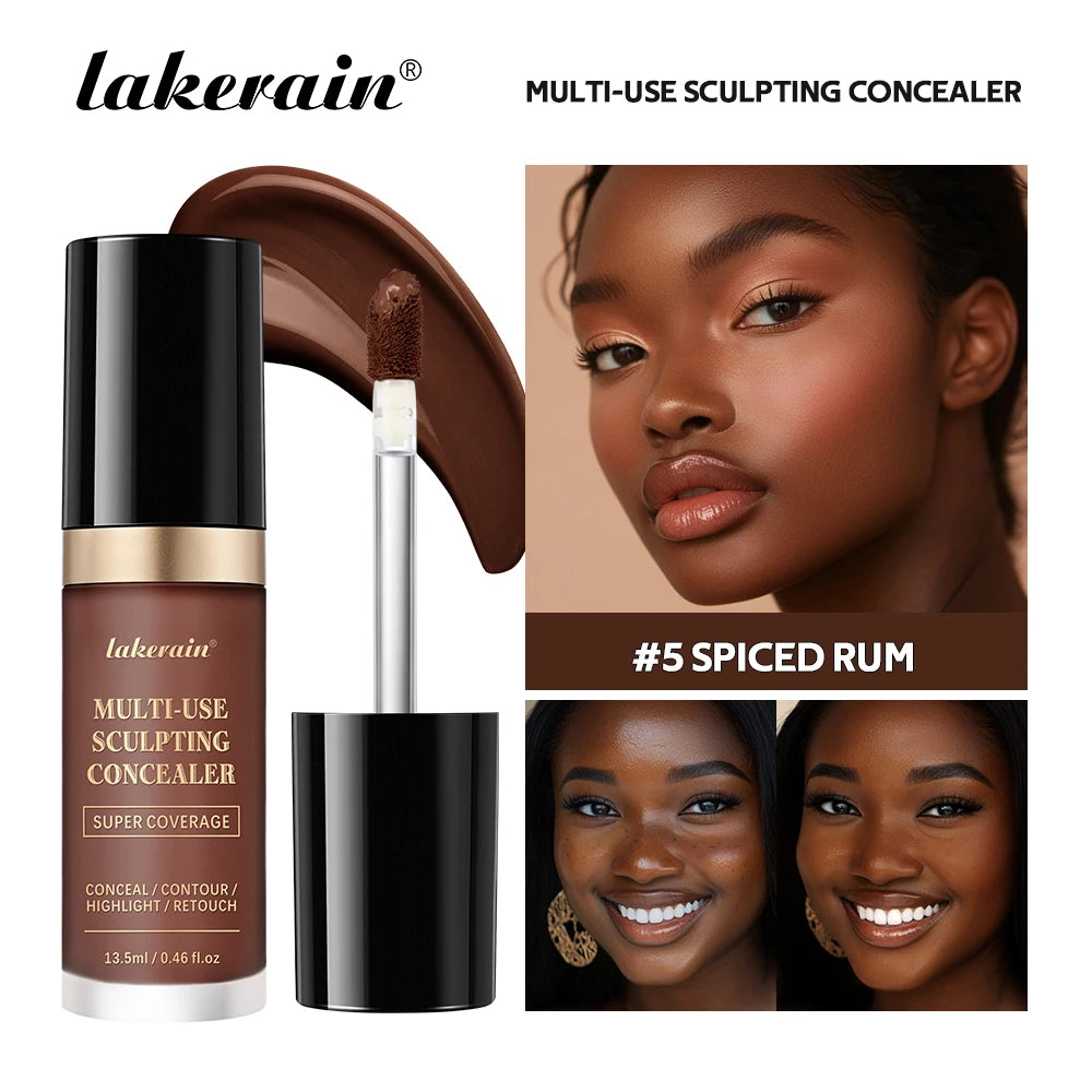 Lakerain Waterproof Concealer Matte High Coverage Liquid Foundation