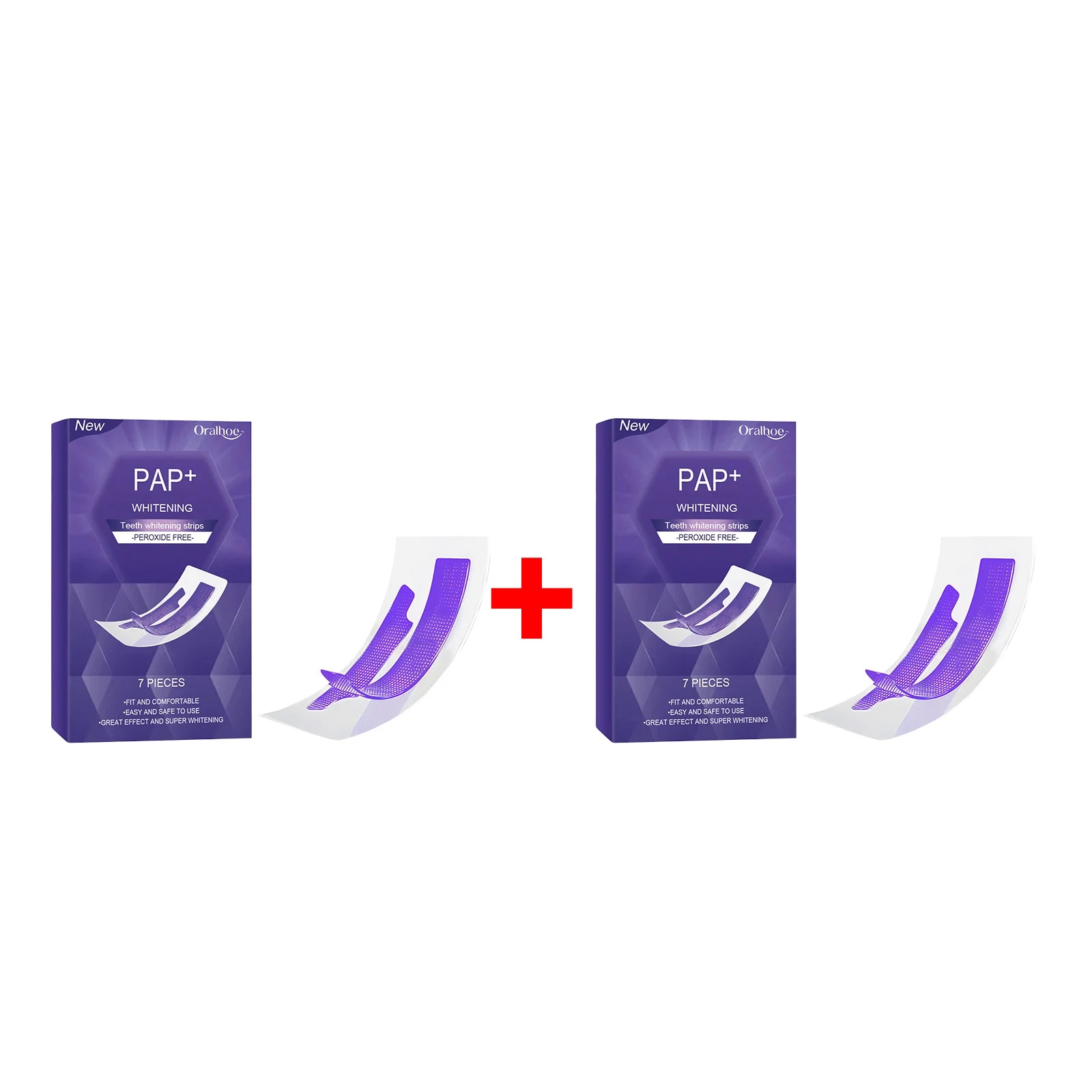 Teeth Whitening Strips Peroxide Free Stain Removal Bleaching Tool - 15