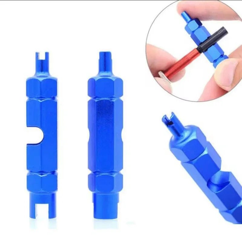 3-in-1 Bike Valve Core Tool Bicycle Schrader Presta Remover Wrench