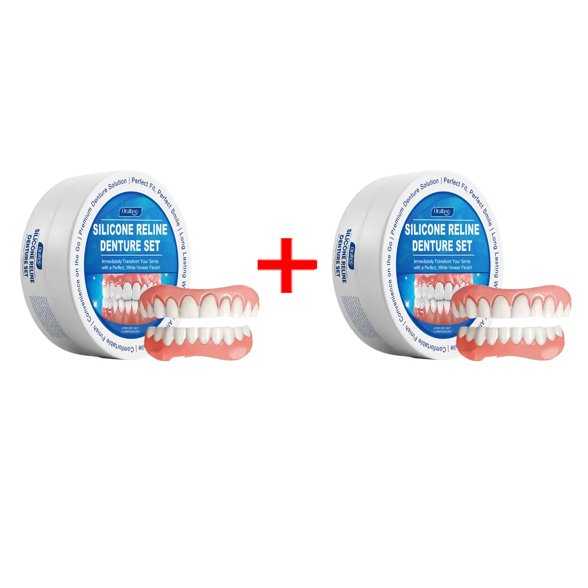Soft Silicone Denture Reline Kit Temporary Dental Repair