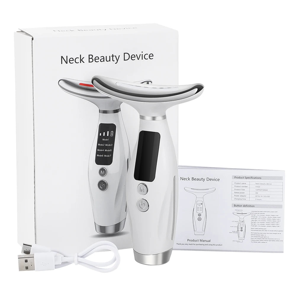 LED Neck Beauty Instrument Face Lifting Massager