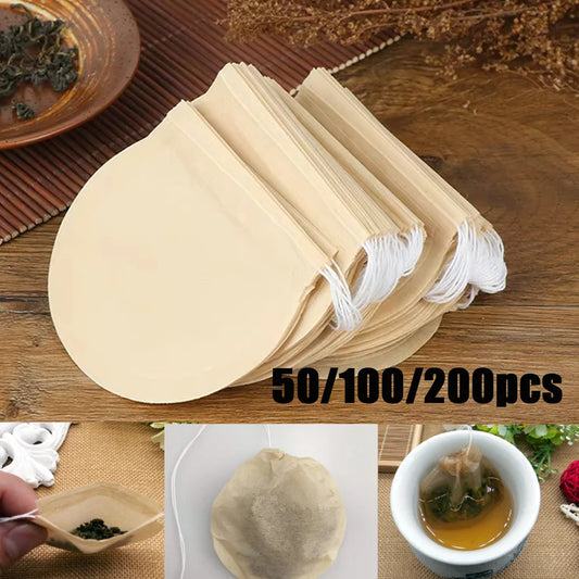 Disposable Tea Filter Bags - Loose Leaf Tea Infuser and Spice Sachets
