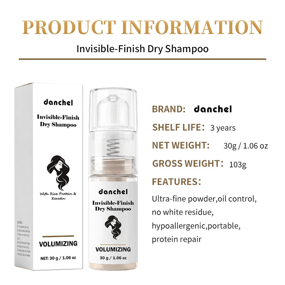 Dry Shampoo Powder Instant Oil Absorbing Hair Styling Powder