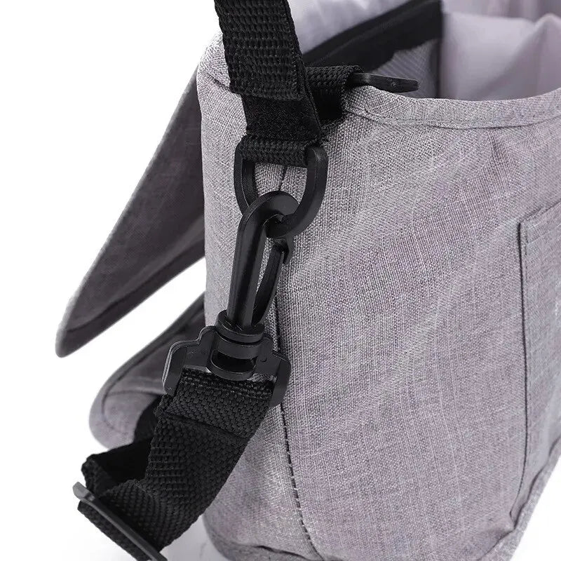 Baby Stroller Organizer Bag Large Capacity Hanging Mommy Storage Pouch - 3