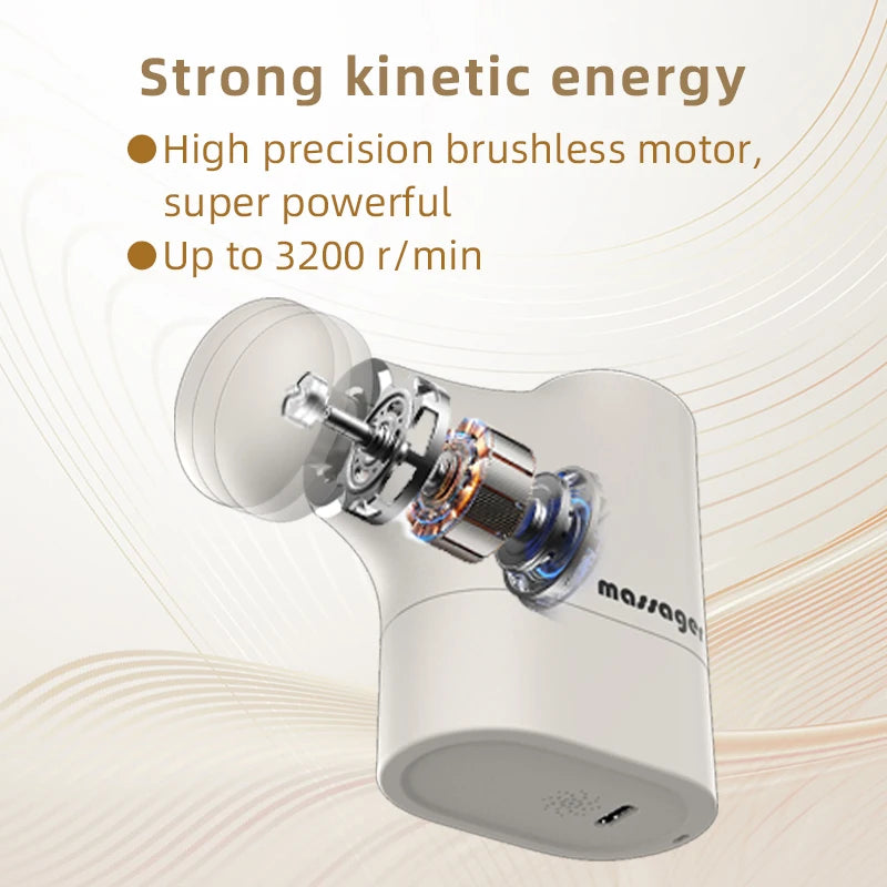 Mini Pro Massage Gun Portable Deep Tissue Percussion Muscle Massager