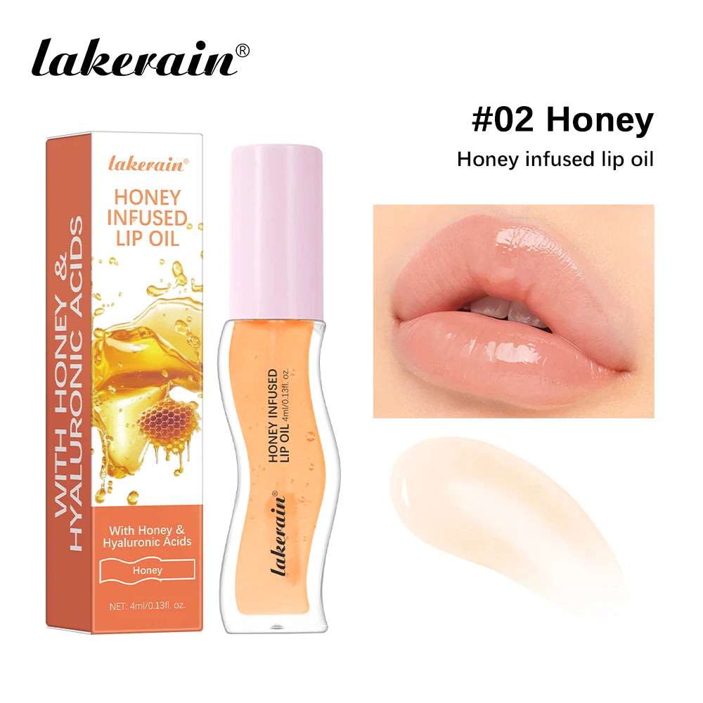 Lakerain Honey Infused Moisturizing Lip Gloss Oil