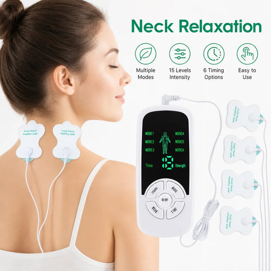 Portable Smart Neck Massager Body Muscle Relaxation Patch Set