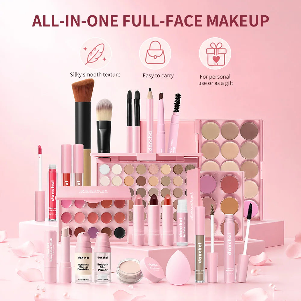 All In One Makeup Kit Full Cosmetics Set Palette Brush Gift - 2
