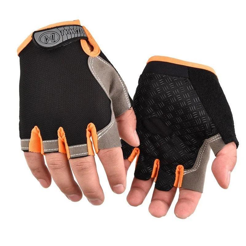 Breathable Half Finger Cycling Gloves Anti Slip Sports Mittens - 8