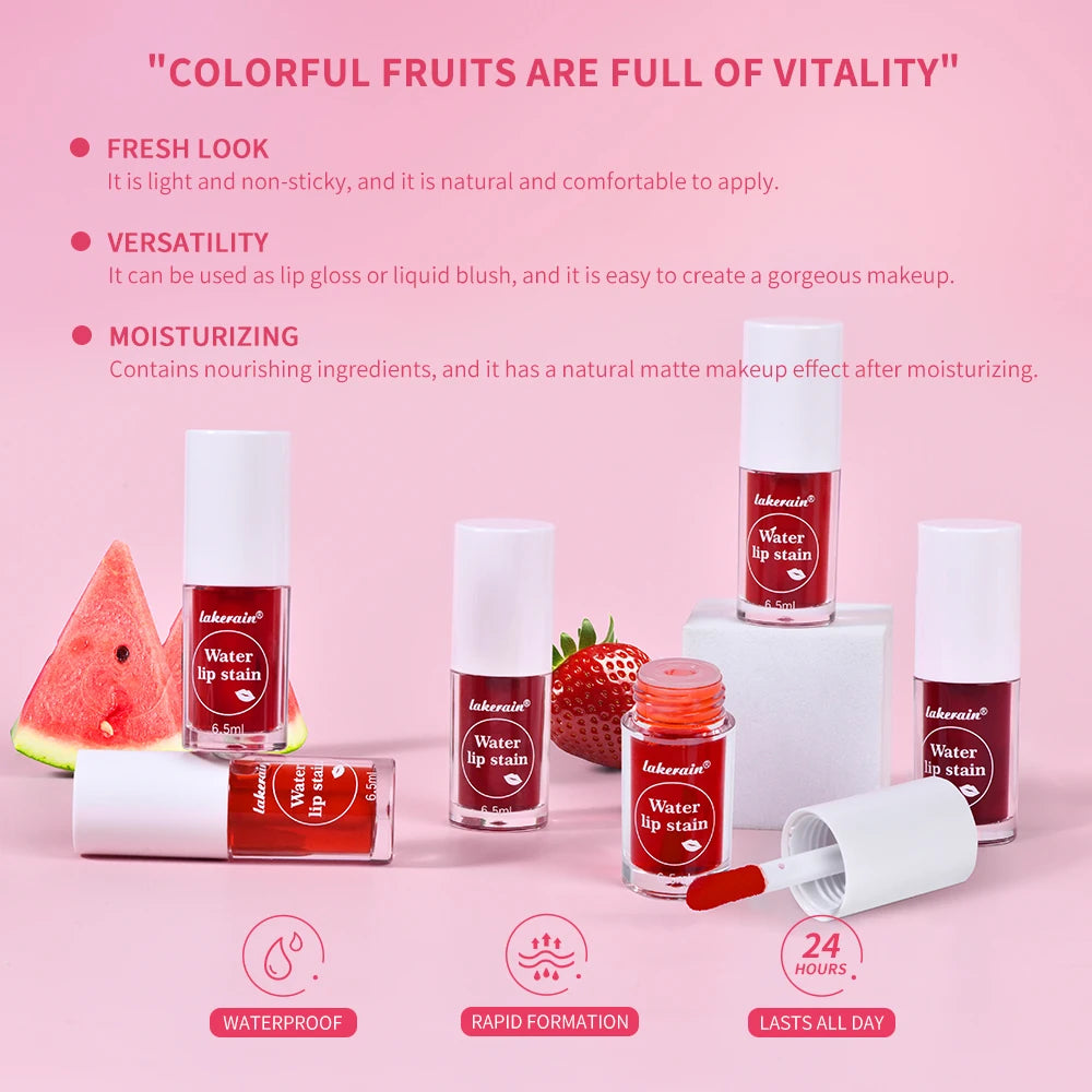 Lakerian Water Lip Stain Moisturizing Lip Glaze Ink Cosmetics - 5