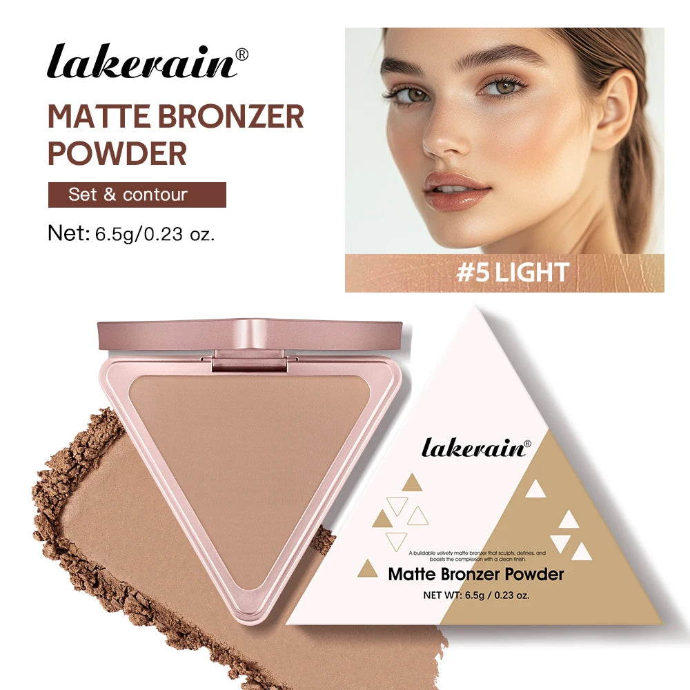Matte Bronzer Powder Long Lasting Face Makeup & Oil Control Bronzer