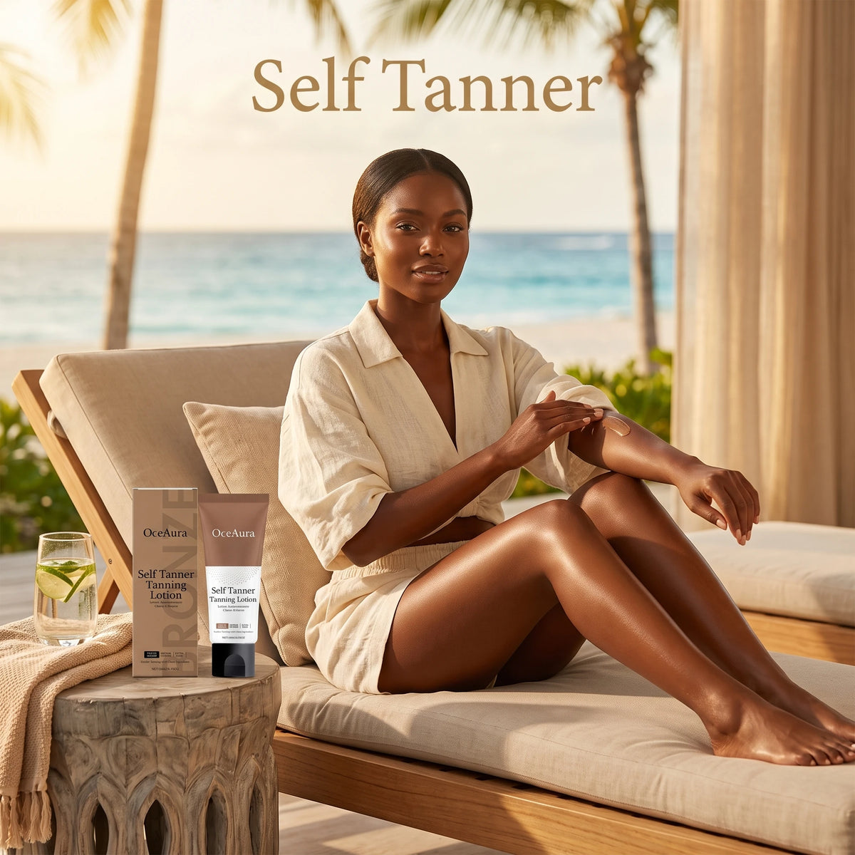 Self Tanner Tanning Lotion Sunless Fake Tan Cream Natural Bronze
