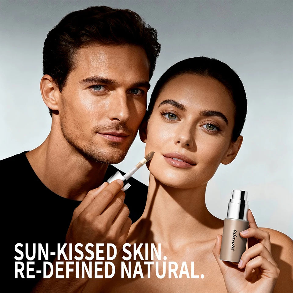Multi-Use Liquid Foundation Bronzing And Shaping Serum Makeup - 9