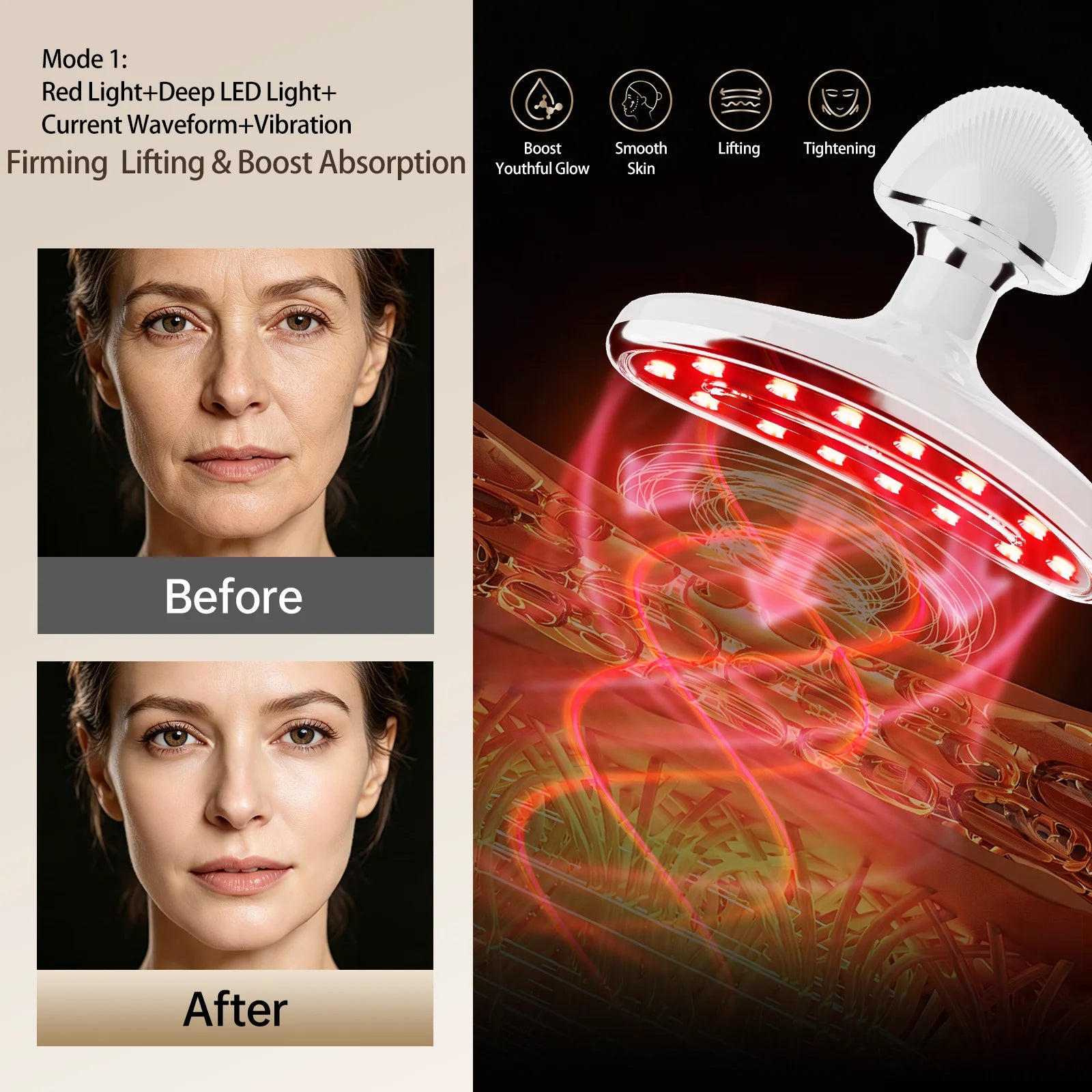 LED Facial Sculpting Tool Skin Tightening & Body Contouring Device - 4
