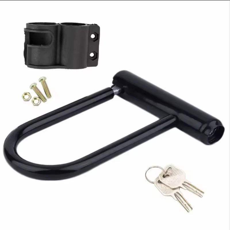 Heavy Duty Bicycle U Lock Anti Theft Security Lock for Bike and Scooter - 10