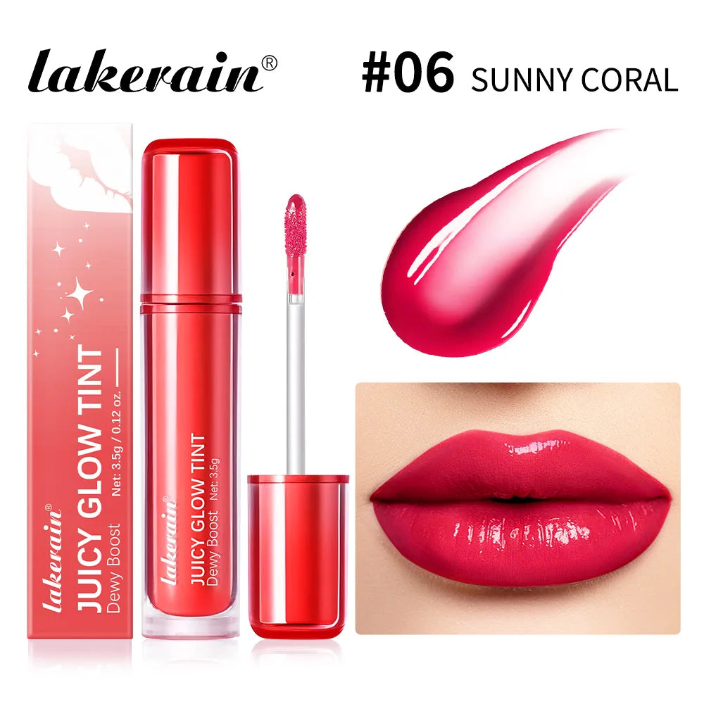 Lakerain Mirror Lip Glow Tint Juicy Gloss Lip Stain - 22