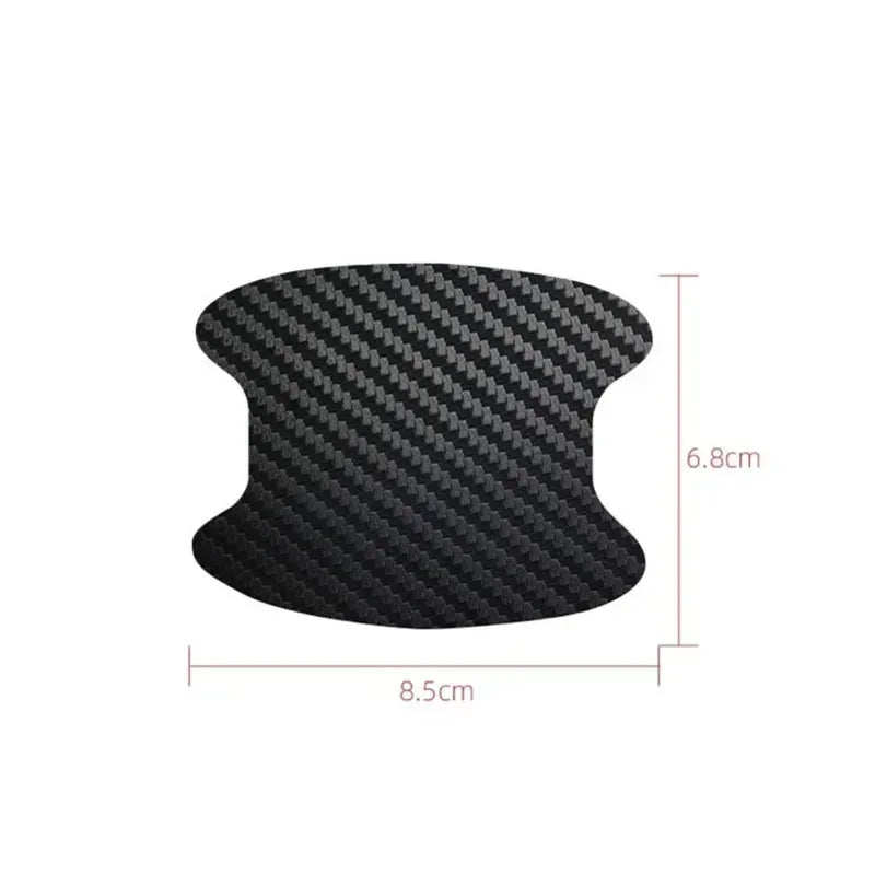 4PCS Car Door Handle Sticker Anti-Scratch Carbon Fiber Protector Film - 6