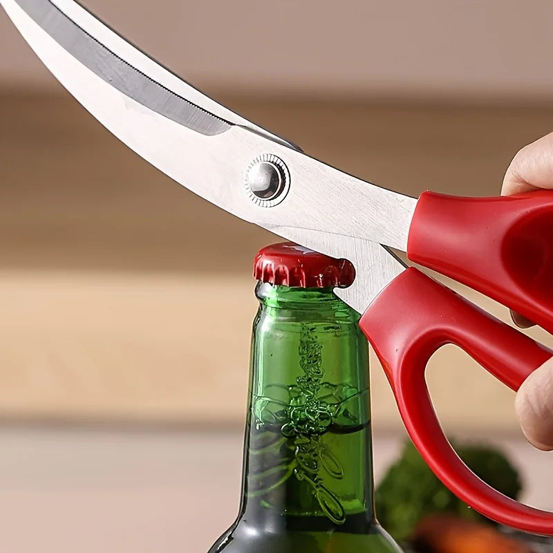 2pc Stainless Steel Kitchen Scissors Heavy Duty BBQ Meat Poultry Shears