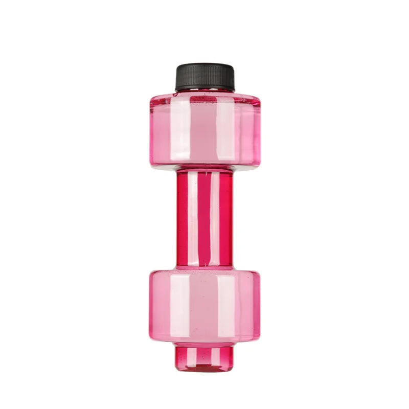 Dumbbell Water Bottle 550ml Portable Sports Gym Hydration Jug