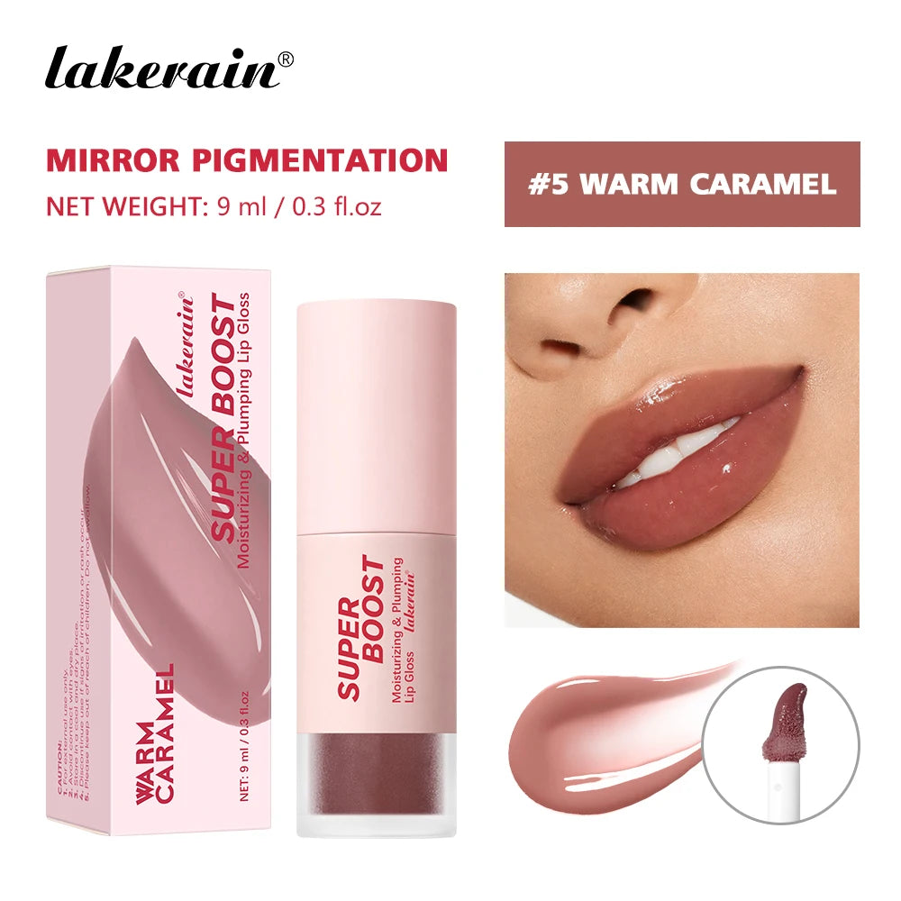 Lakerain Plumping Lip Gloss Hydrating Mirror Shine Lip Gloss