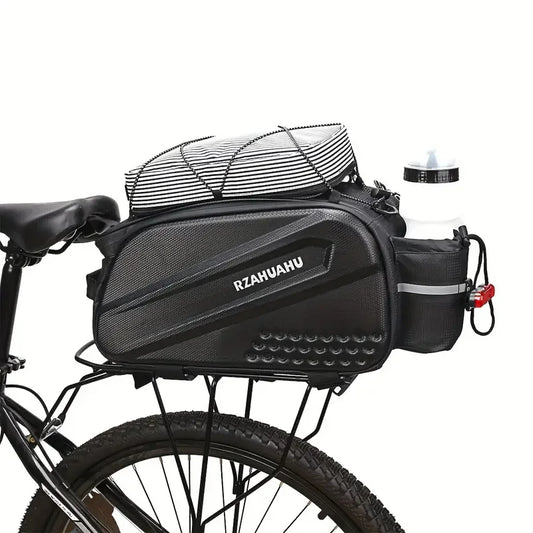 RZAHUAHU Waterproof Bicycle Rear Rack Bag 10L MTB Bike Tail Storage Pack