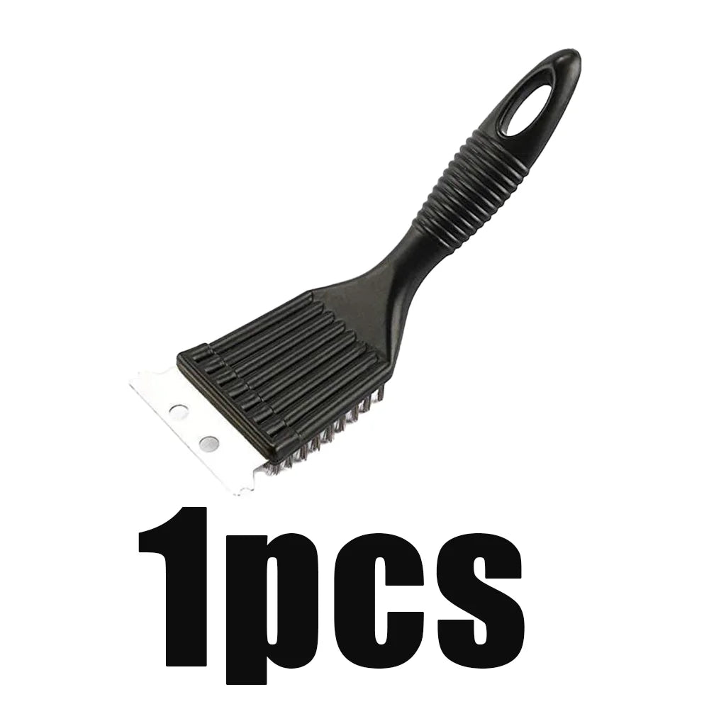 2-in-1 BBQ Grill Brush and Scraper Steel Wire Cleaning Tool - 13