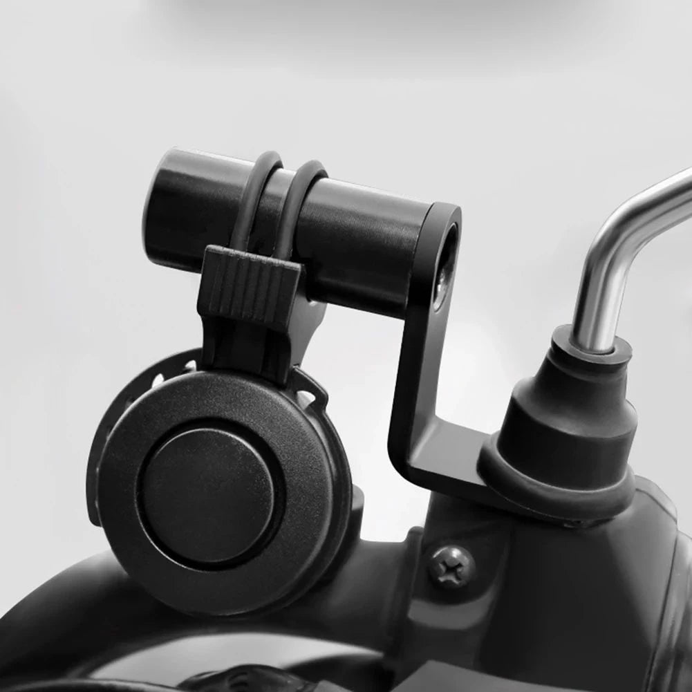 Motorcycle Phone Holder Mount Bracket Aluminum Alloy Mirror Extender