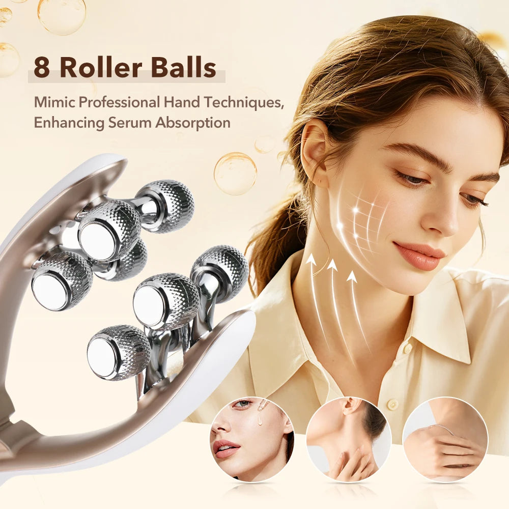 Microcurrent Face and Neck Lifting Roller Massager