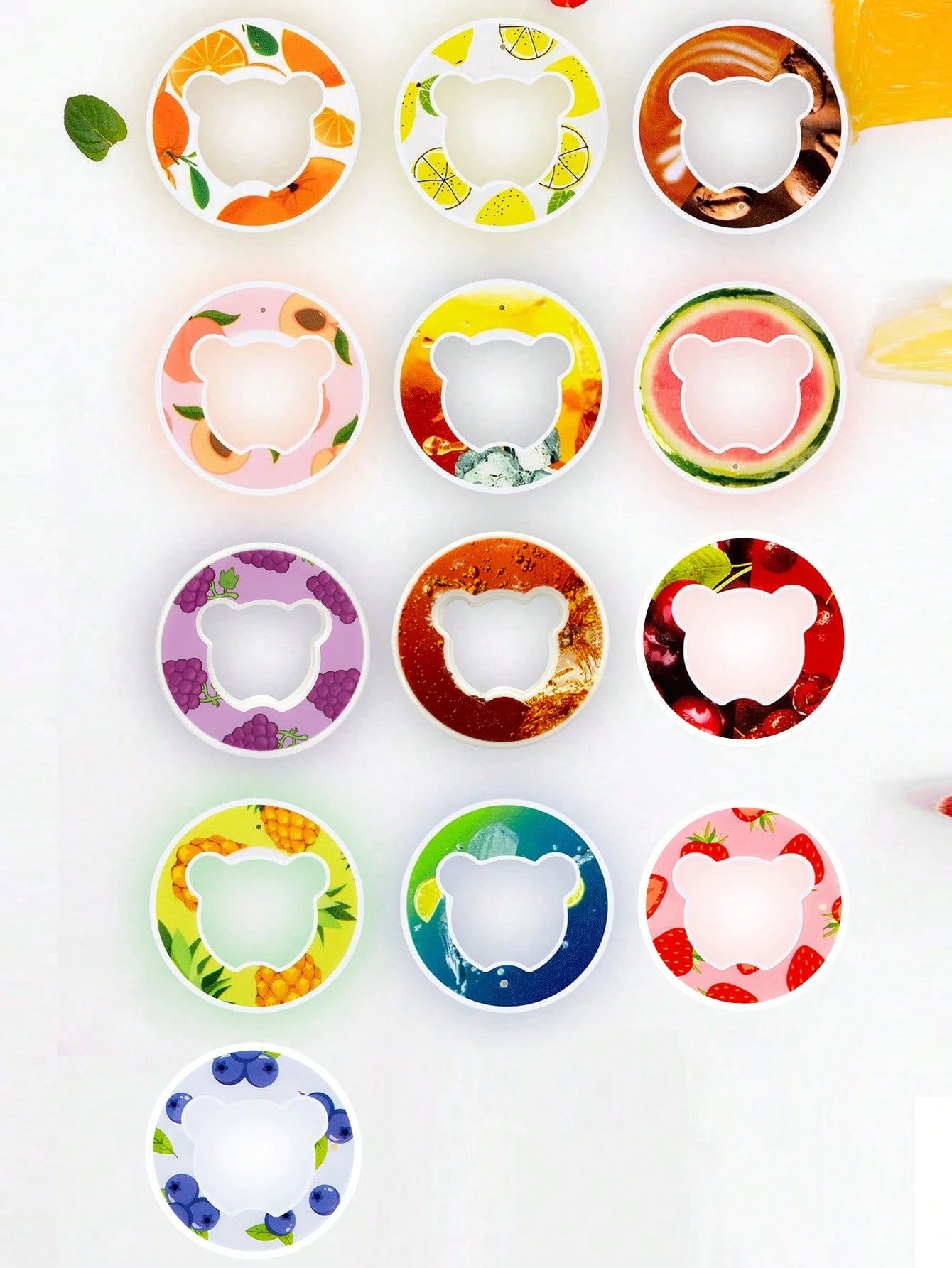 Bear Shape Scented Flavor Pods for Water Bottle Sugar Free Fragrance