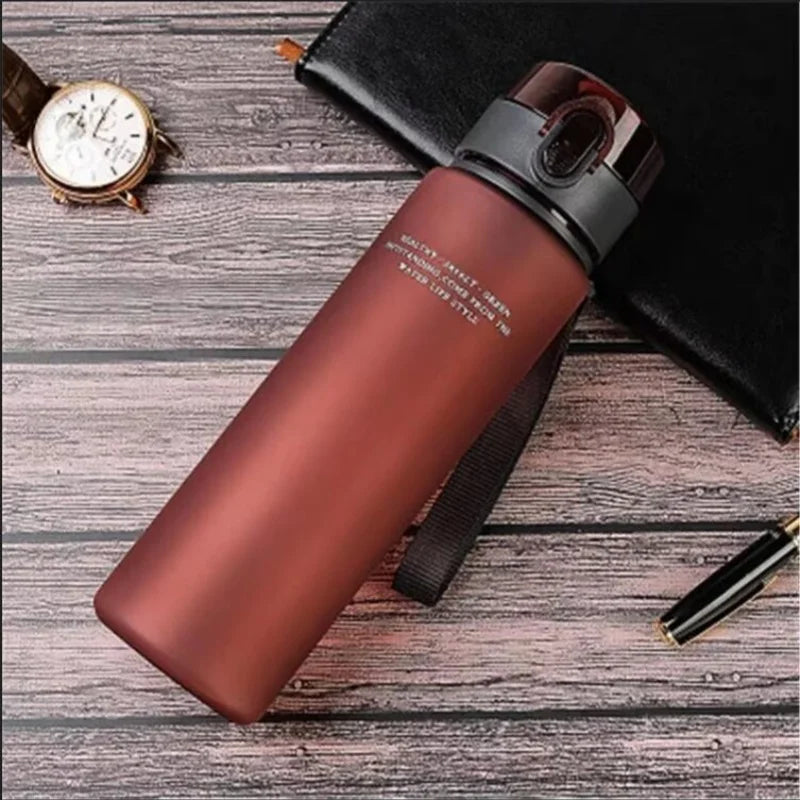 Leak Proof Sports Water Bottle BPA Free Fitness Gym Cup 560ml