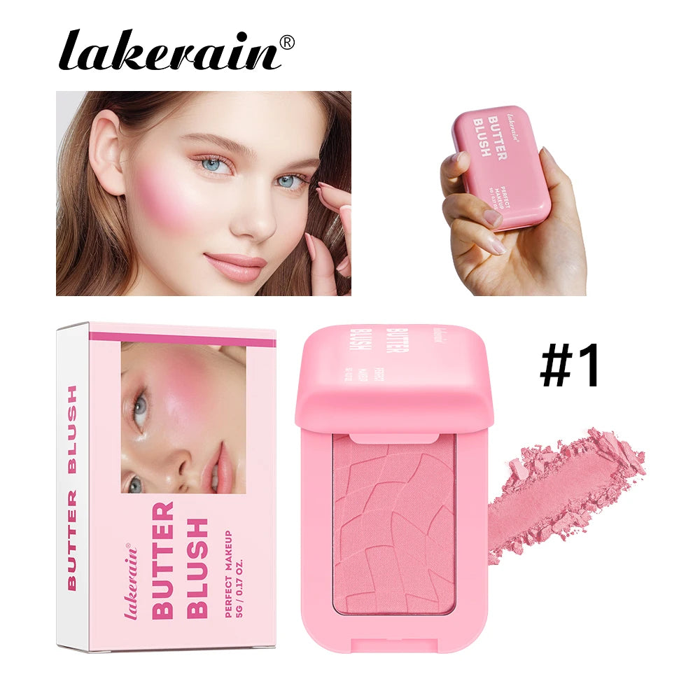 Lakerain 2 in 1 Cream and Powder Blush Makeup Palette - 25