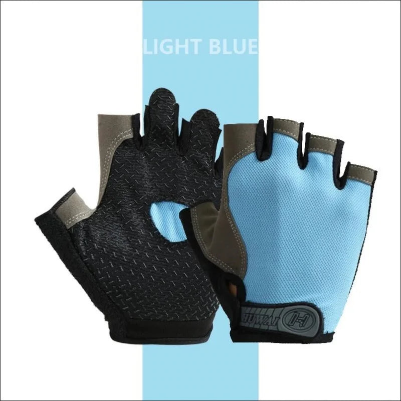 Fingerless Cycling Gloves Anti-Slip Shockproof Sports Training Mitts - 9