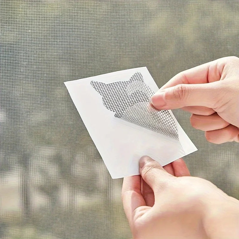 10Pcs Window Screen Repair Kit Adhesive Patch Mesh Net Fix Sticker